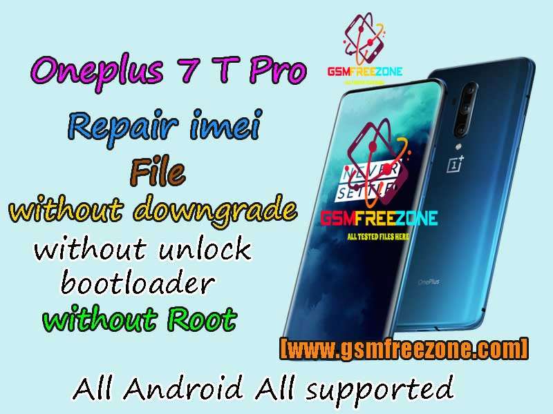 Oneplus 7T Pro Repair imei File