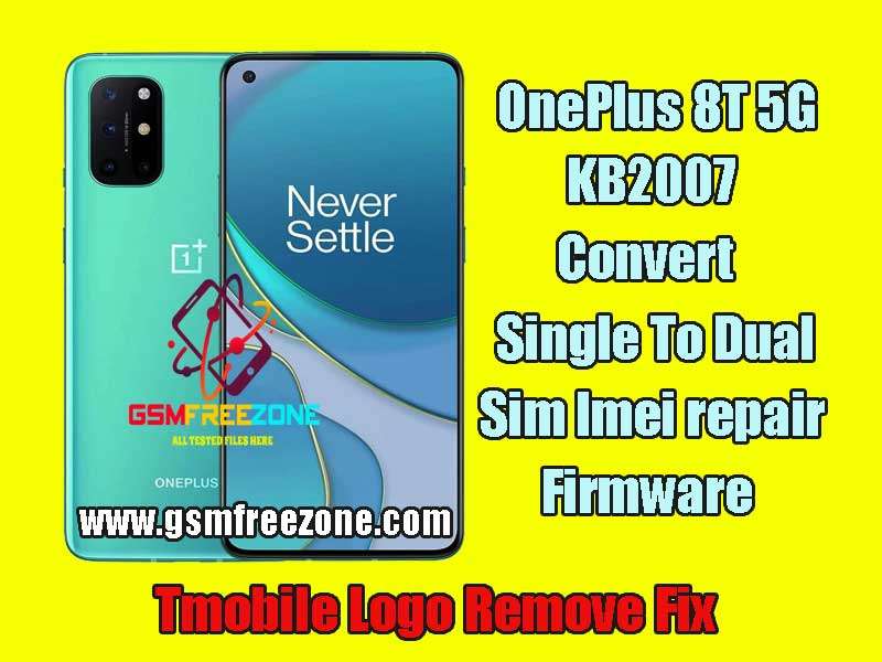 OnePlus 8t KB2007 Convert Single To Dual