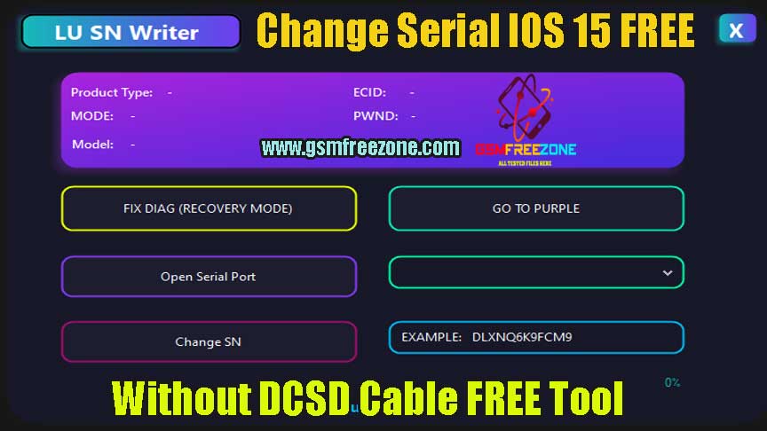 Change Serial Number IOS 15 FREE
